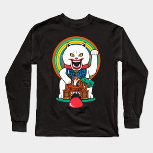 Haunted House Cat Long Sleeve T-Shirt